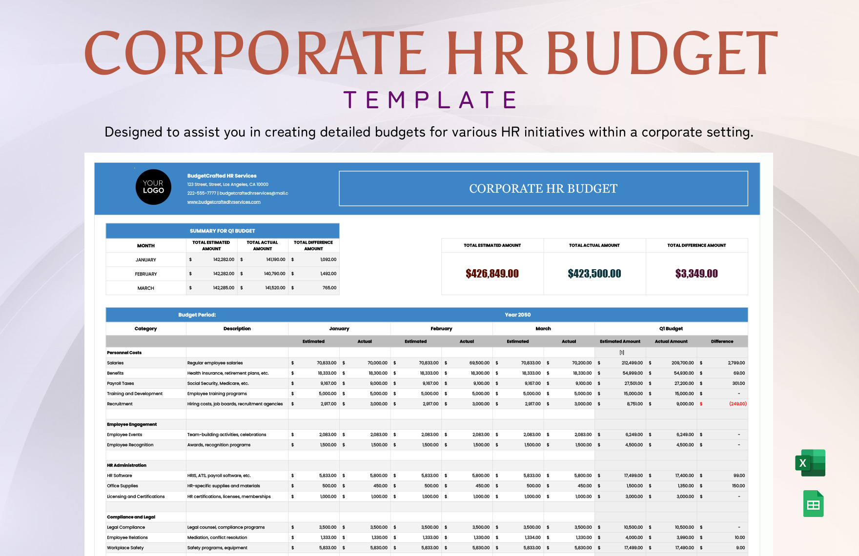 human-resource-budget-planning-template