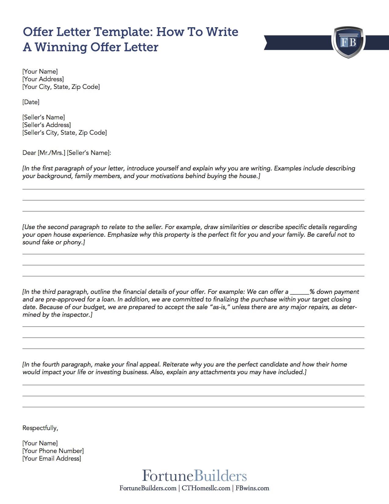 real-estate-offer-letter-template